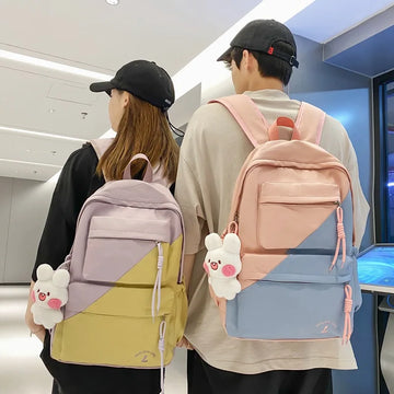 Kylethomasw Teenagers School Bags for Girls Student Backpack Women Nylon Campus Korean Bookbag